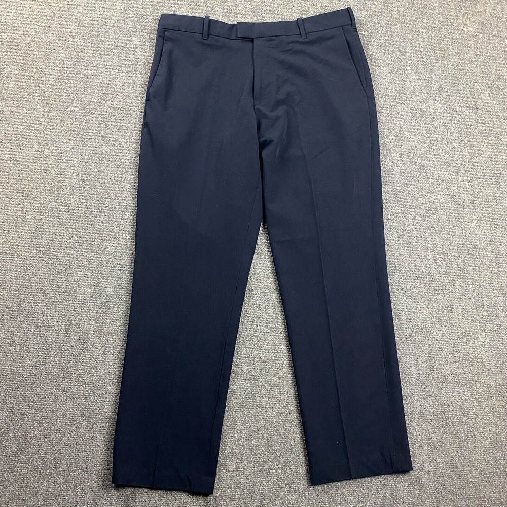 Izod Pants Men's‎ 34x30 Blue Straight Leg Golf Polyester Blend Slacks